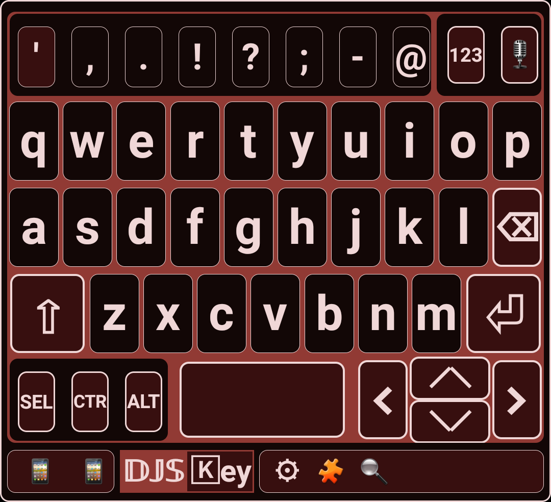 DJS Key layout COMPACT - PC (RED THEME)