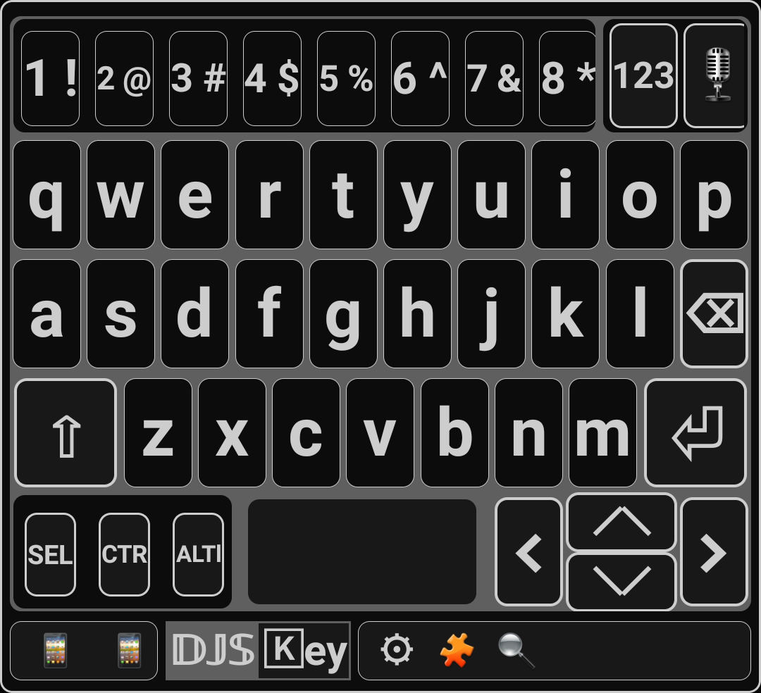 DJS Key layout TRUE PC (GRAY THEME)
